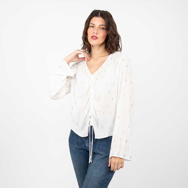 Blusa Estampada Manga Larga Mujer Alma