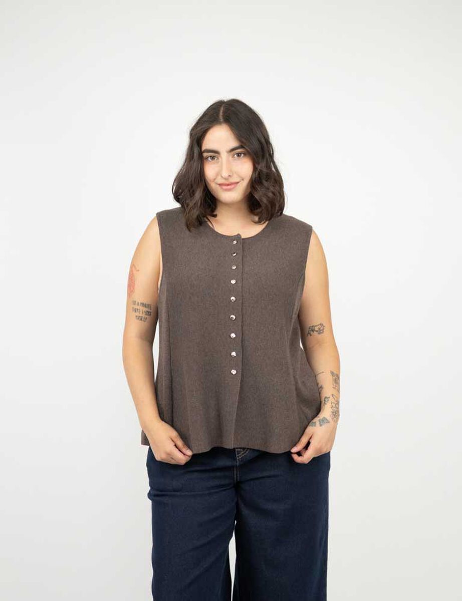 Sweater Sin Magas Mujer Extralindas