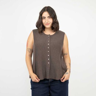 Sweater Sin Magas Mujer Extralindas