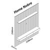 Home Decocasa Nobre hasta 85" Azul Off White