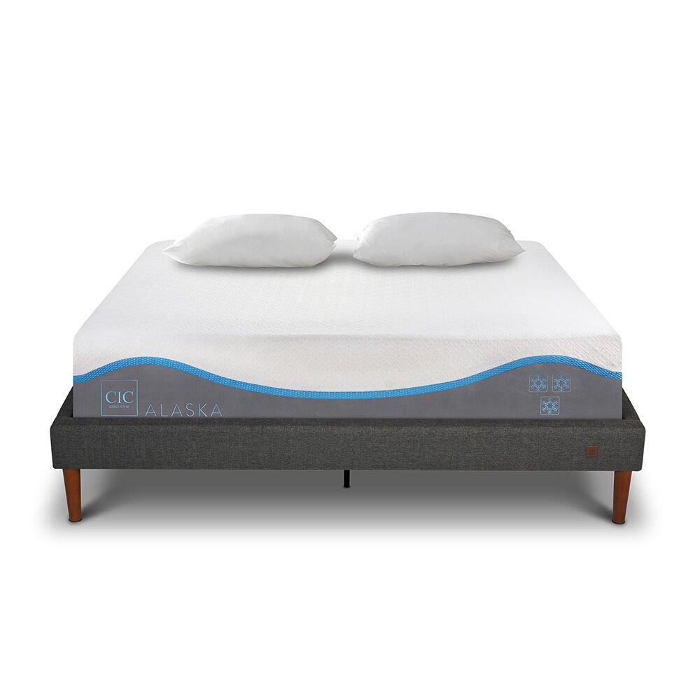 Cama Europea CIC 2 Plazas Alaska + Almohadas Viscoelásticas