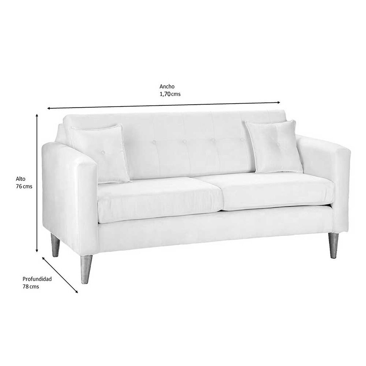 Juego de Living Bodevir New Retro Felpa 12 Sof&aacute; 3 Cuerpos + Dos Pouf 1 Cuerpo Turquesa&nbsp;