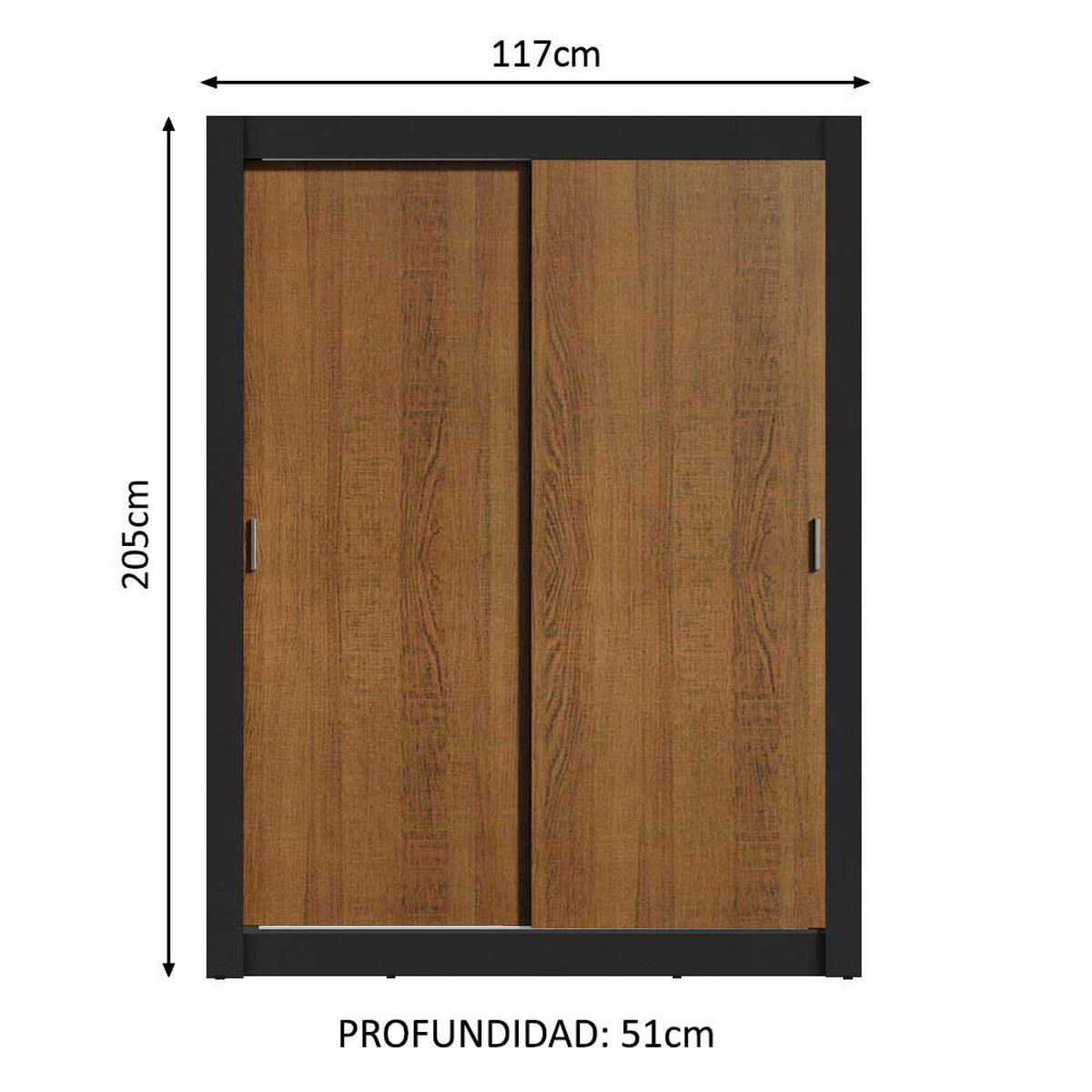 Closet Vekkahome Denver 2 Puertas Bicolor