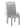 Juego de Comedor Vekkahome Julia Lara 4 Sillas Café