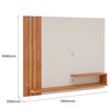 Respaldo 2 Plazas + 2 Veladores Decocasa Dunas Café + Panel TV Dunas