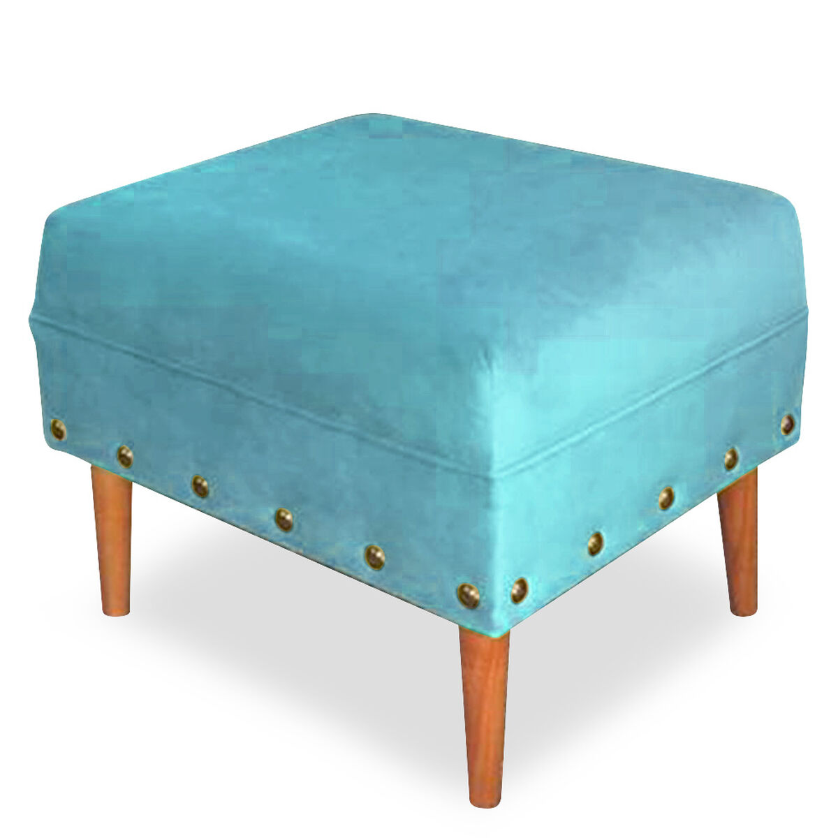 Pouf Bodevir Provenza Tachas Turquesa