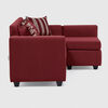 Seccional Muebles MPR Jazmin 3-1 Velvet Burdeo