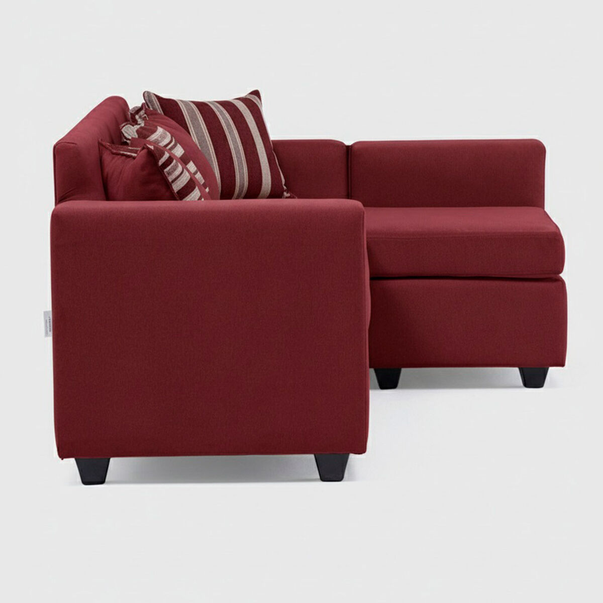 Seccional Muebles MPR Jazmin 3-1 Velvet Burdeo