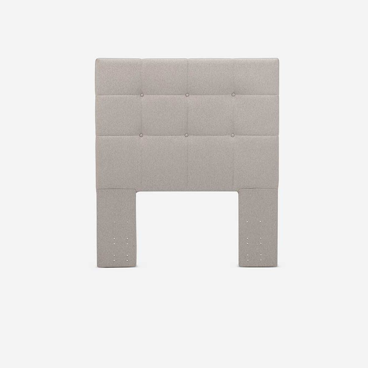 Cama Europea Rosen 1,5 Plazas Art 4 + Respaldo Niebla