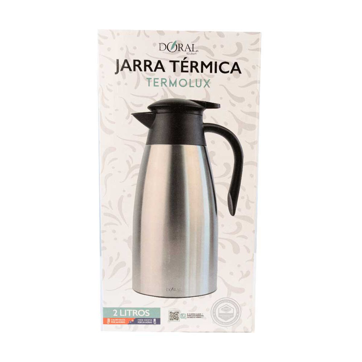 Jarra T&eacute;rmica Doral Termolux 2 L Acero