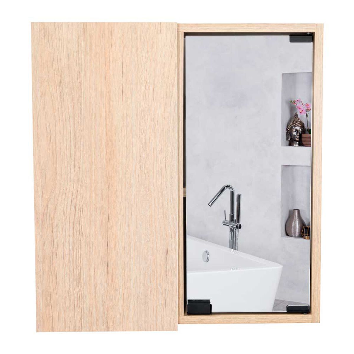 Botiqu&iacute;n con Espejo TuHome Miro 2 Puertas Rovere