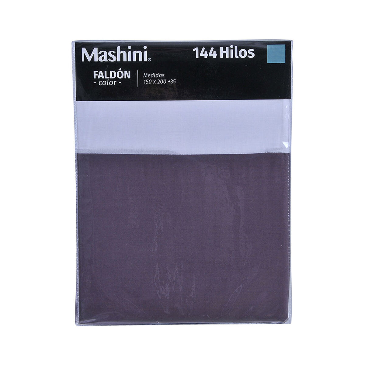 Faldón Mashini 144 Hilos King Liso Morado