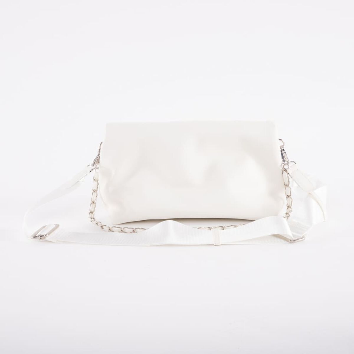 Cartera Cross Bag Blanca Eco Cuero Mujer Icono