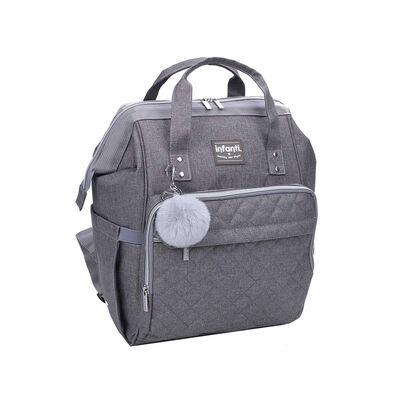 Mochila Pañalera Open Gris