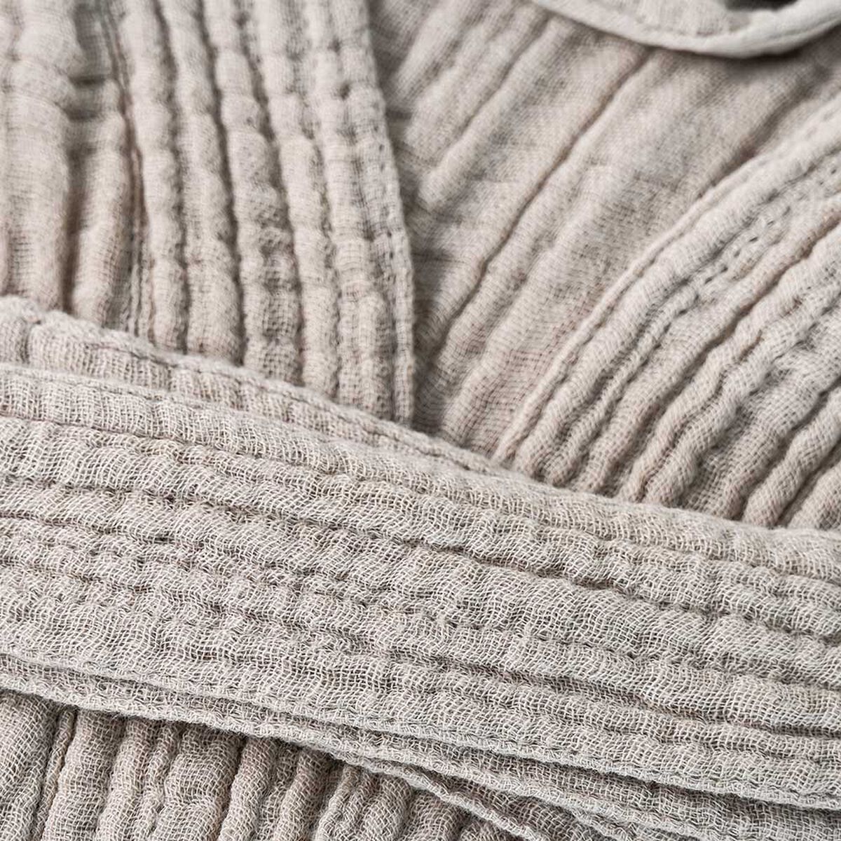 Bata de Baño Elements & Co Gauze Greige S-M