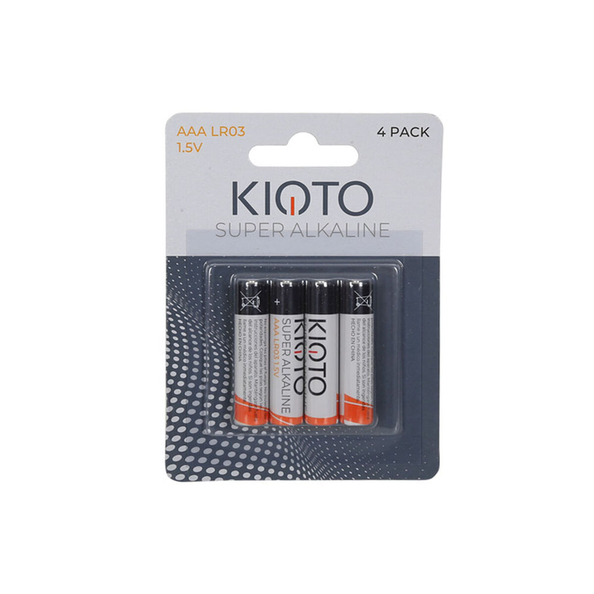 Pack 4 Pilas AAA Kioto