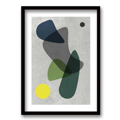 Imagen 1 del producto Cuadro Decorativo Retela Circulos Verde II 40 x 30 cm