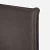 Cama Europea Rosen Base Dividida 2 Plazas Tempo + Respaldo + 2 Veladores Maurice Chocolate