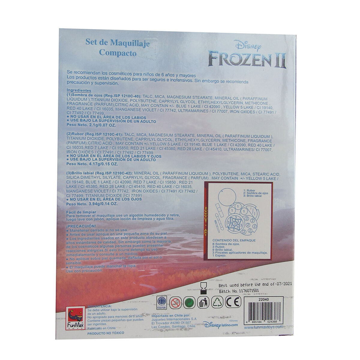 Set Maquillaje Frozen 4 Bandejas 22040