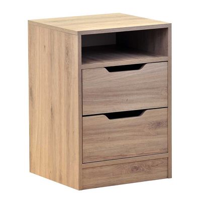 Imagen 2 del producto Velador Mobikit Misuri Roble Santan 2 Cajones