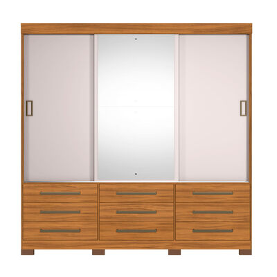 Closet Home Mobili Enzo 3 Puertas 9 Cajones Beige