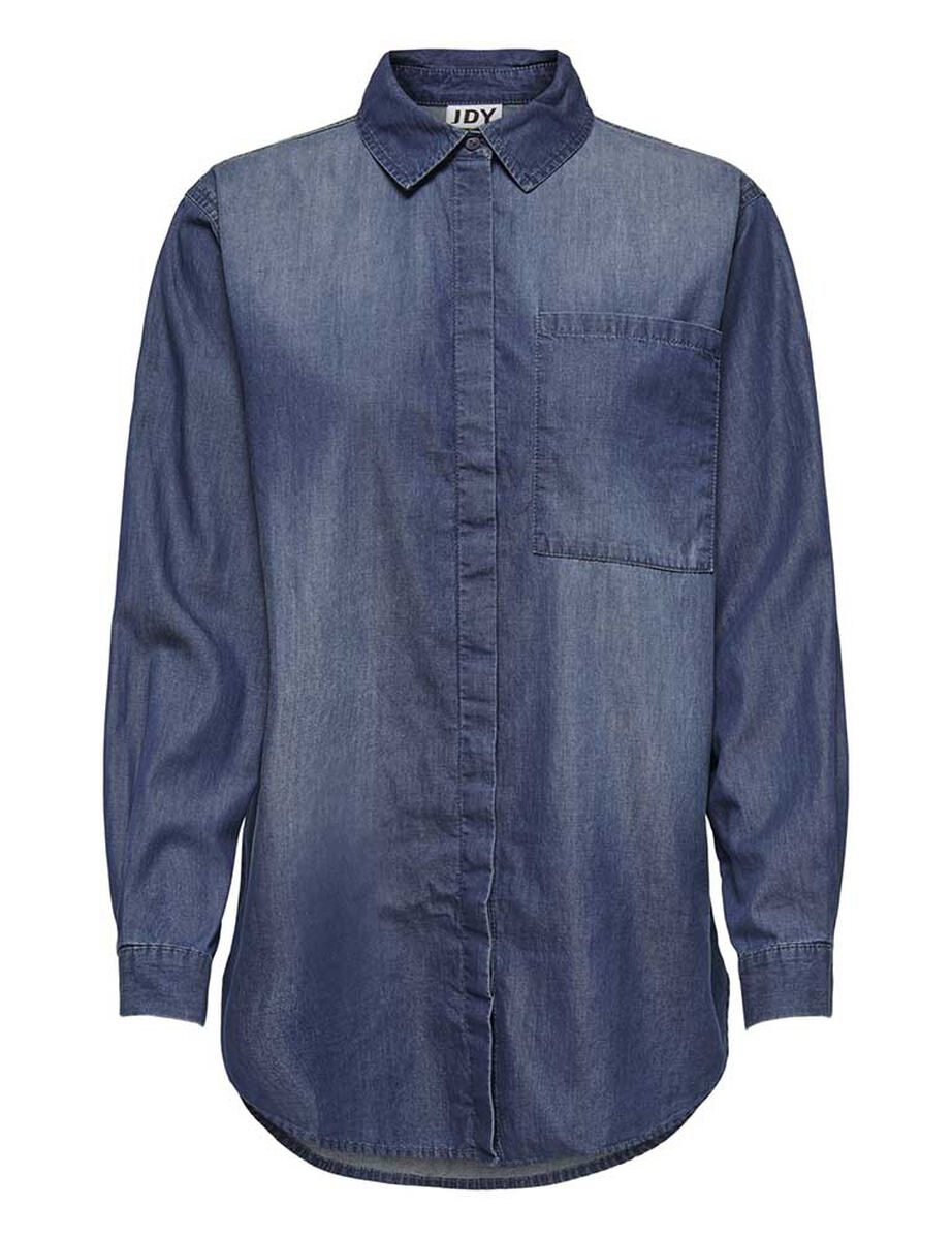Blusa De Mezclilla Manga Larga Mujer Jacqueline De Yong