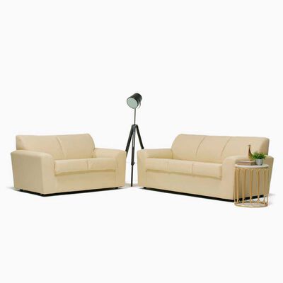 Imagen 2 del producto Juego de Living Cabsur Milan Sofá 3 Cuerpos + Sofá 2 Cuerpos PU Beige