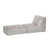 Sof&aacute; Cama Latam Home Cuero Kentucky Bari 1 Cuerpo Gris