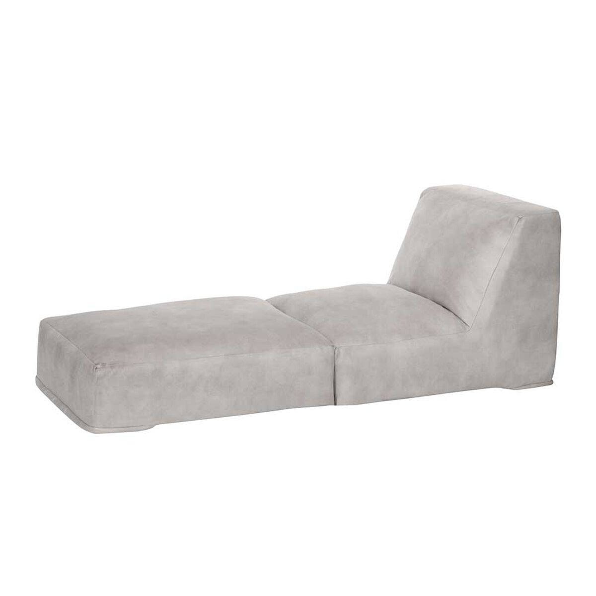 Sof&aacute; Cama Latam Home Cuero Kentucky Bari 1 Cuerpo Gris