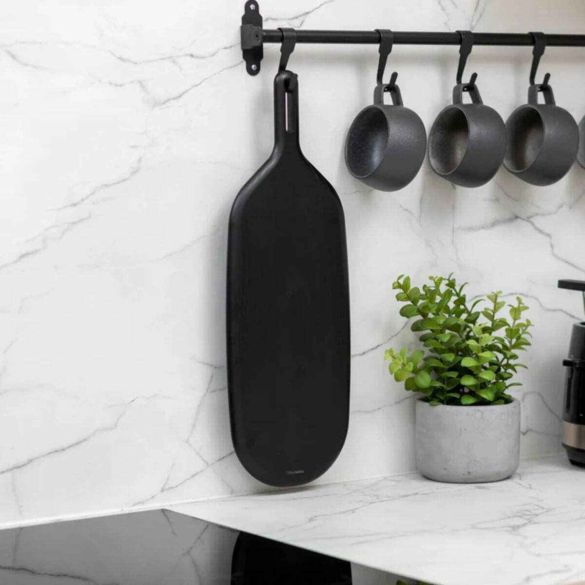 Tabla Madera Coquinaria 49 cm Negro