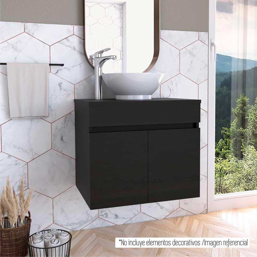 Mueble Lavamanos TuHome Manchester 2 Puertas Wengue