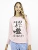 Pijama Manga Larga Mujer Felix Gato