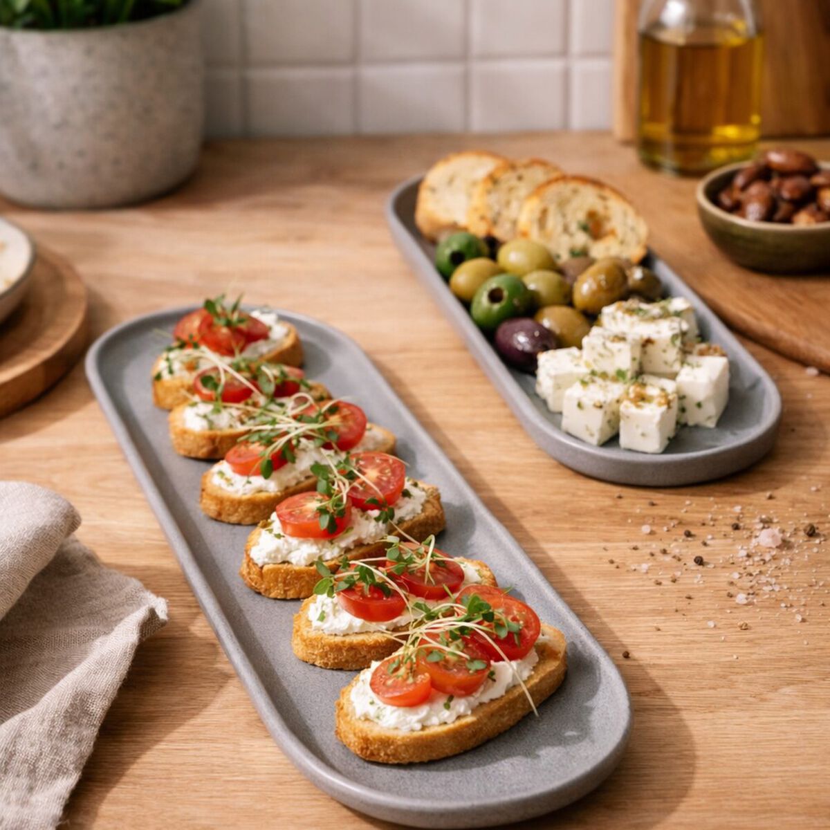 Set 2 Platos Aperitivo Coquinaria Blanco