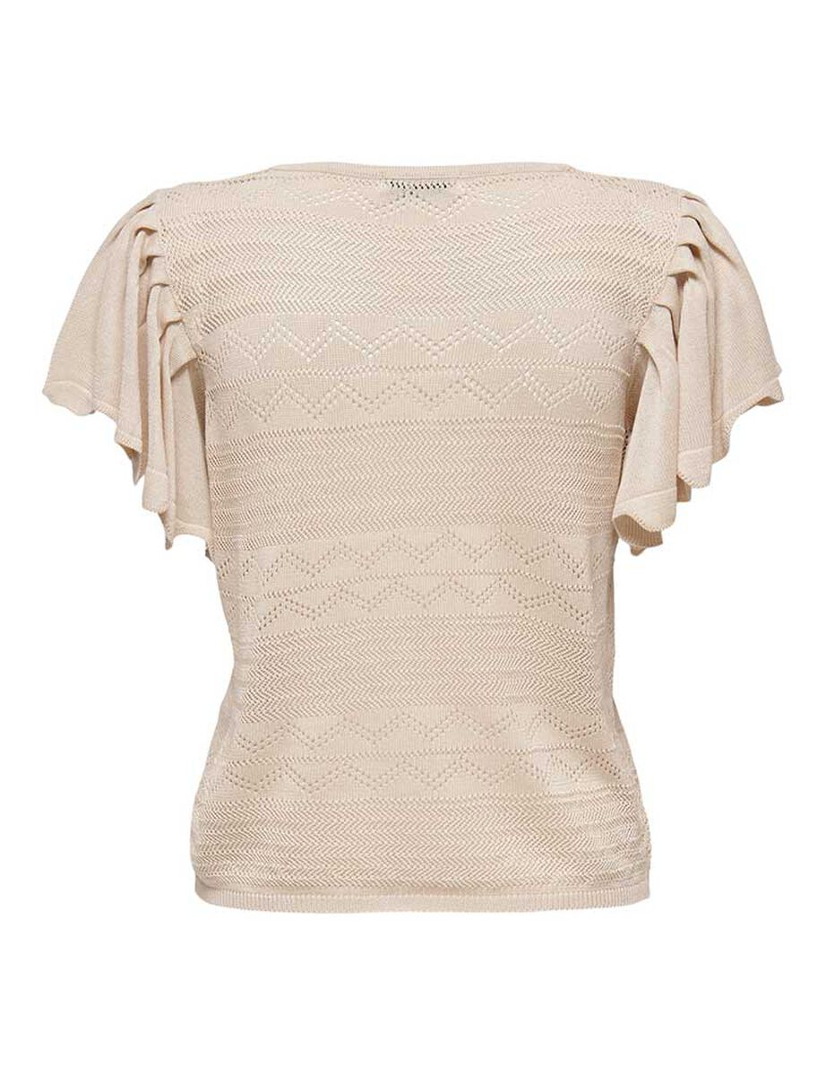 Polera Manga Con Vuelos Mujer Jacqueline De Yong