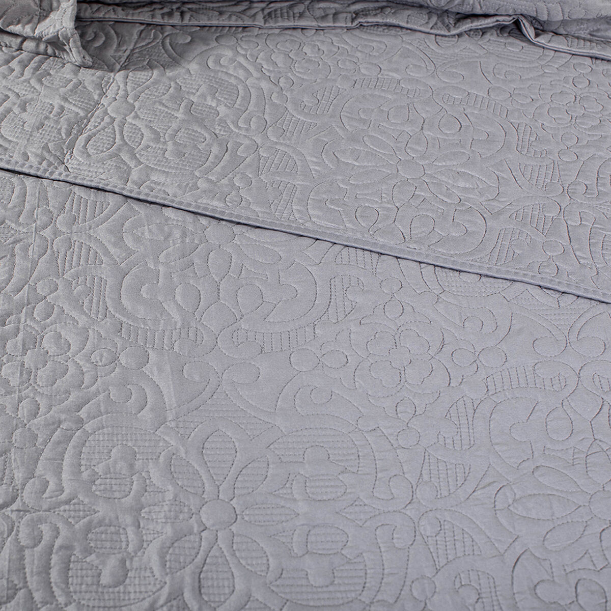 Quilt Doral 2 Plazas Gris Elegance