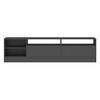 Rack TV Vekkahome Grafitte Hasta 75" Gris