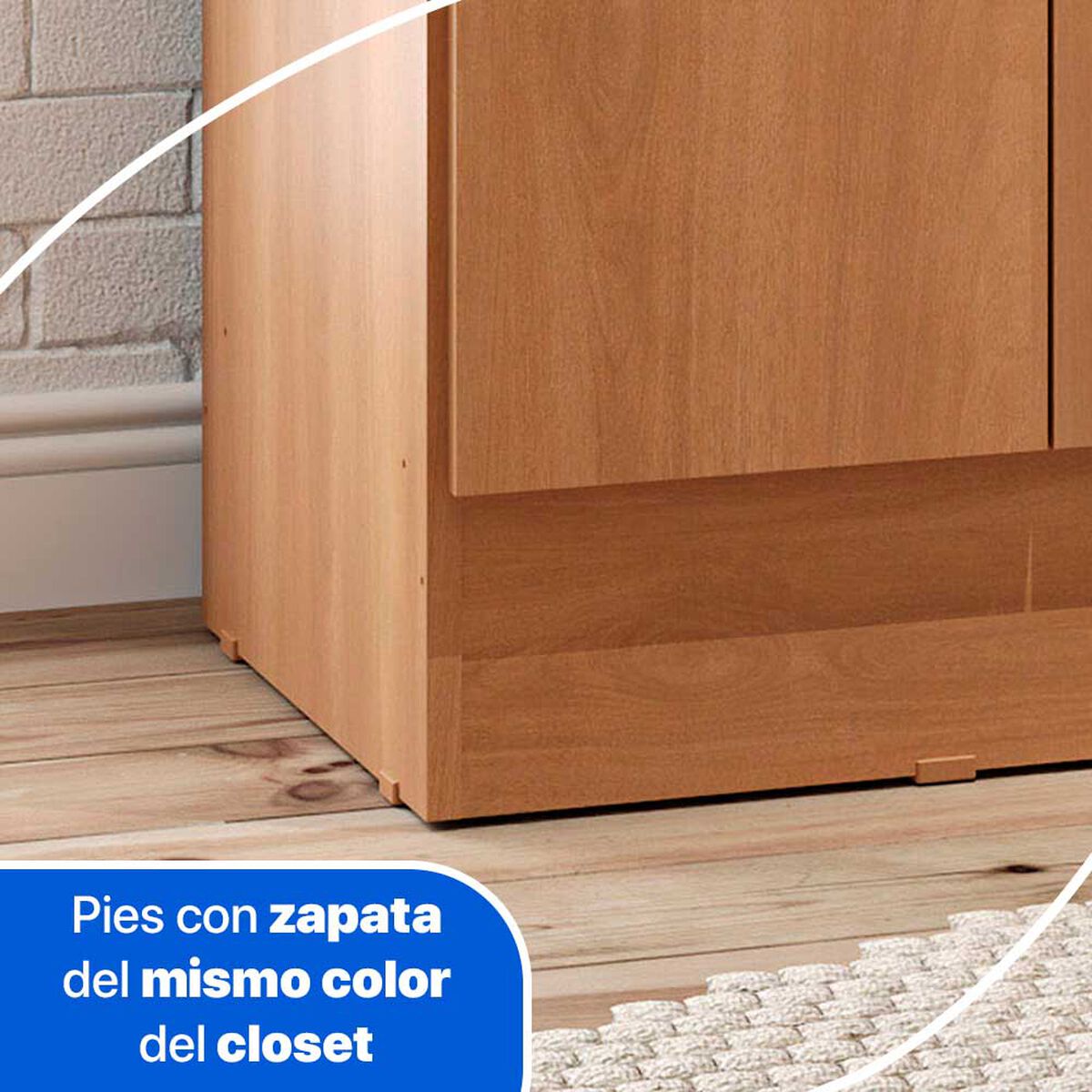 Clóset Roca Ámbar 2 Puertas Canela