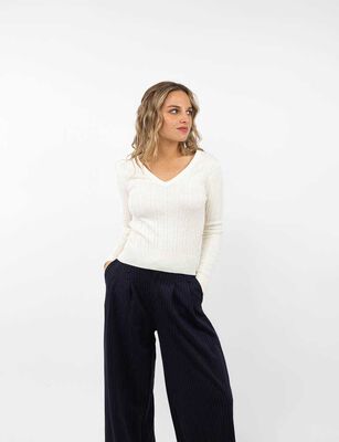 Imagen 1 del producto Sweater Mujer Icono Blanco