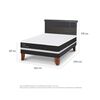 Cama Europea CIC 2 Plazas Ortopedic + Respaldo Dublin