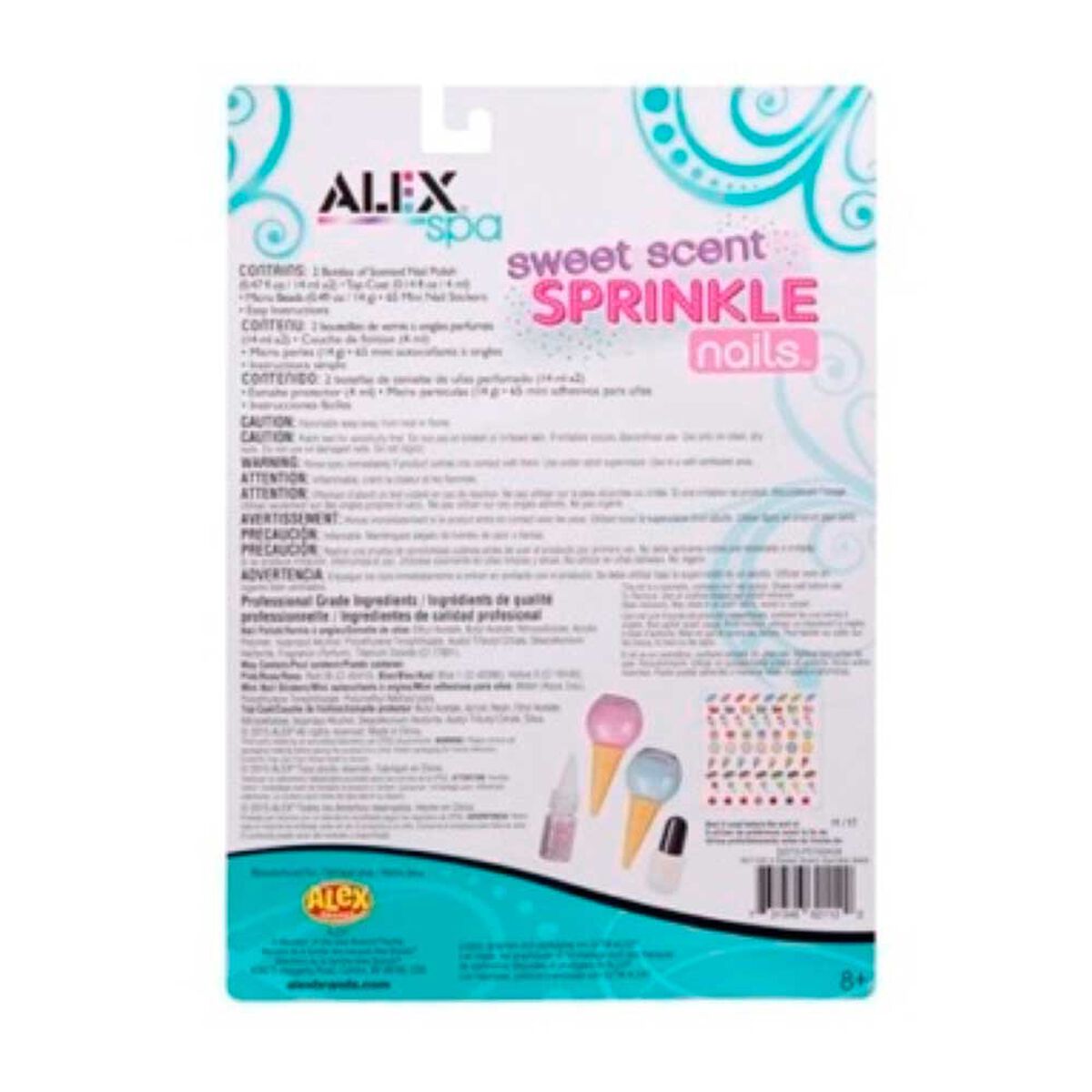 Set Espolvorea Aroma Dulce para Uñas Alex Toys