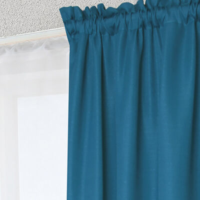 Imagen 2 del producto Combo Cortinas Doral Tabatha 220 x 140 cm Azul Petroleo