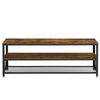 Rack TV Fm Furniture Metalwood Colection Marrón Rústico