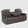 Juego de Living Reclinable Daniels Sof&aacute; 3 Cuerpos + 2 Bergers Martell Gris