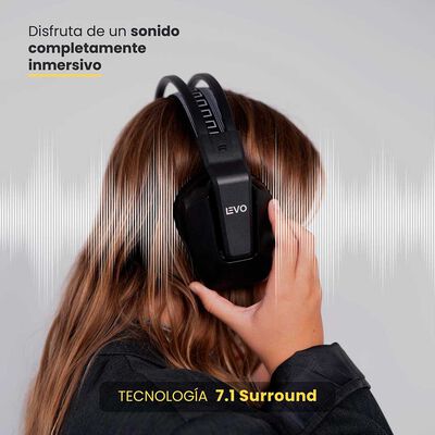 Imagen 2 del producto Audífono Gamer Inalámbrico Zenit Elite Bluetooth Rgb LEVO