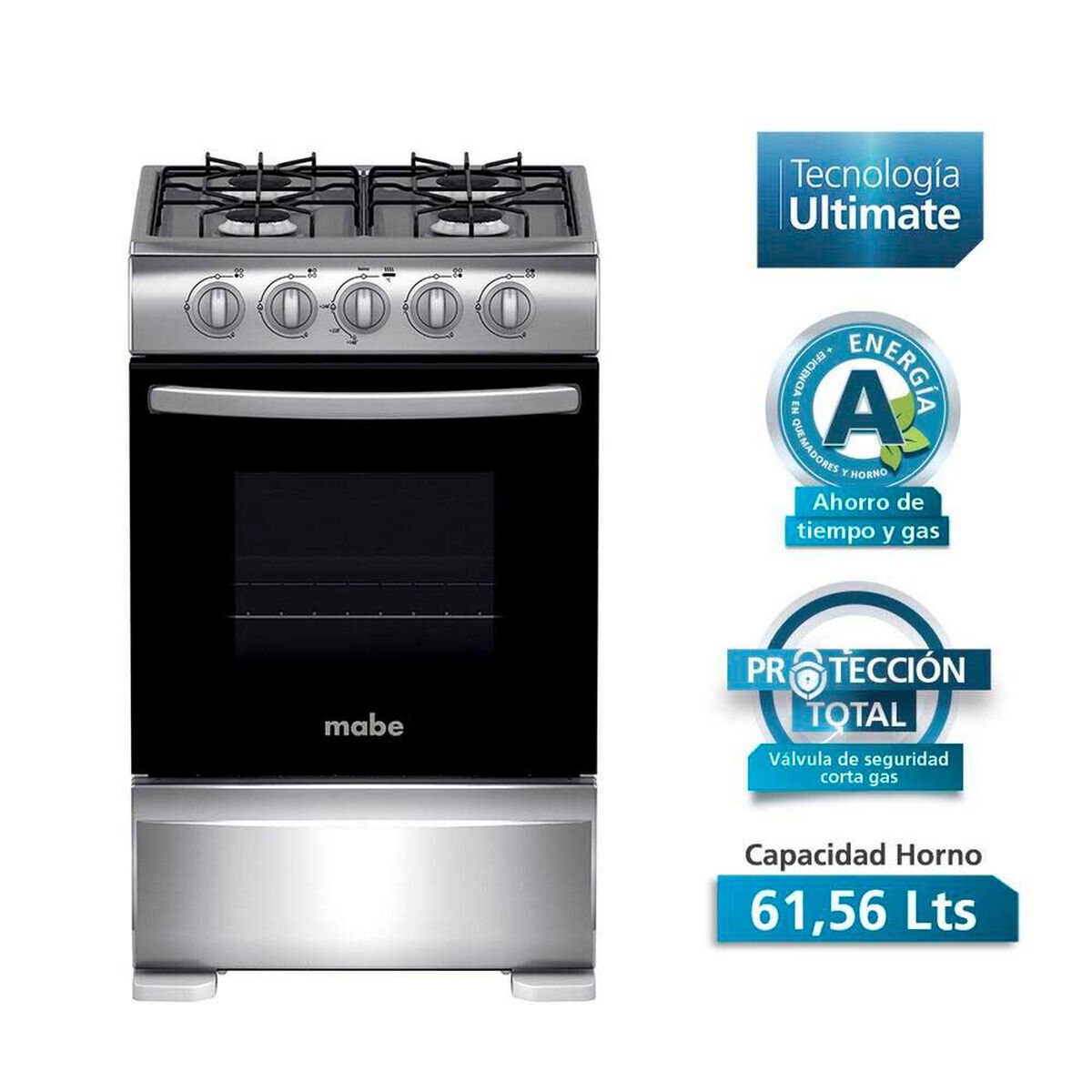 Cocina a Gas Mabe CMC20AXX-1 4 Quemadores