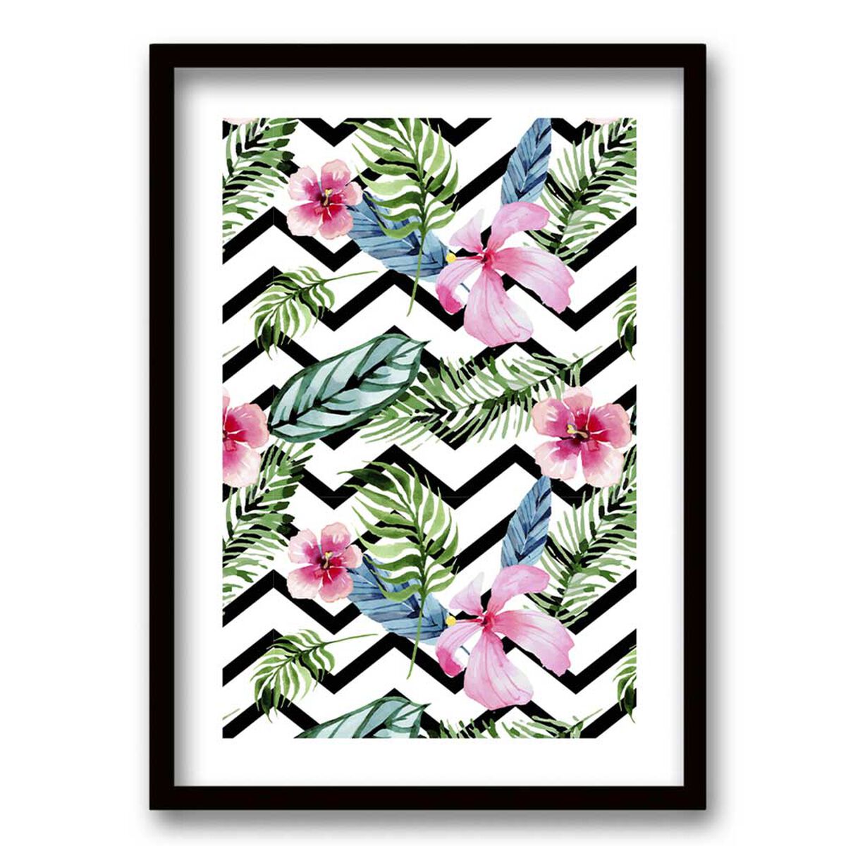 Cuadro Decorativo Retela Tropical Leaves II 40 x 30 cm