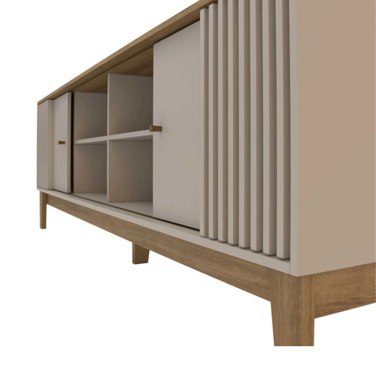 Rack Exit Florencia Hasta 79" Nogal-Beige