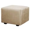 Juego de Living Diseño A&M Home Loreto Sofá 3 Cuerpos + 2 Pouf 1 Cuerpo  Beige Felpa