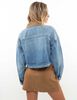 Chaqueta Crop Denim Mujer Icono