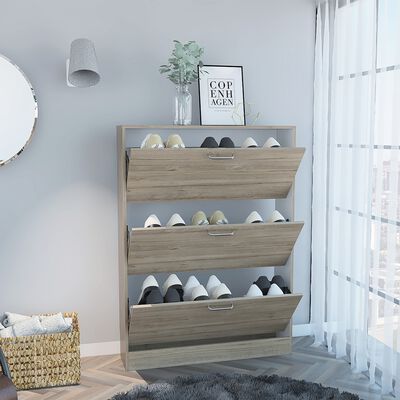 Imagen 2 del producto Zapatero TuHome Z-94 3 Cajones Duna/Blanco